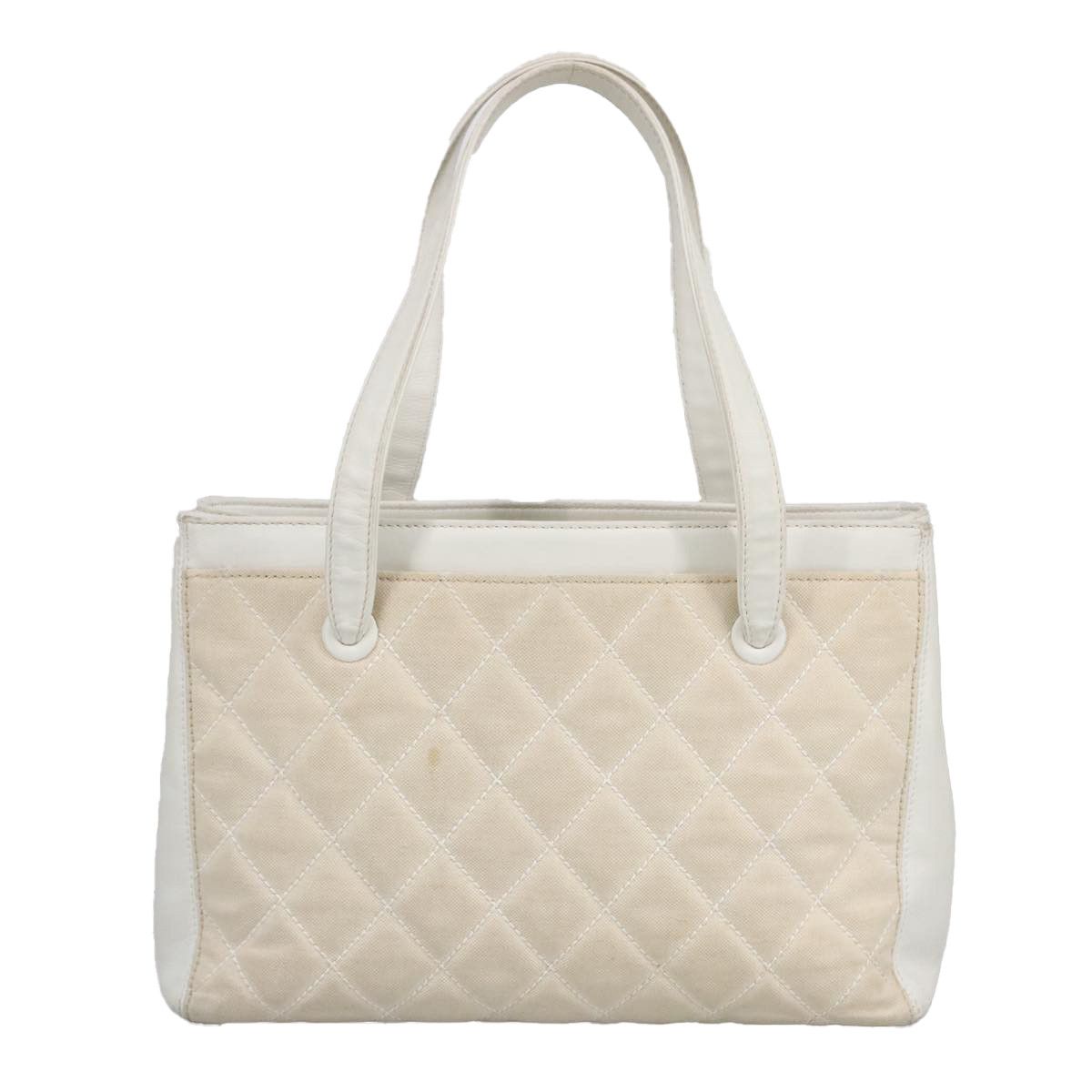 Chanel Coco Mark Gold Canvas Tote Bag (Pre-Owned) Size ONE SIZE - 2 Thumbnail