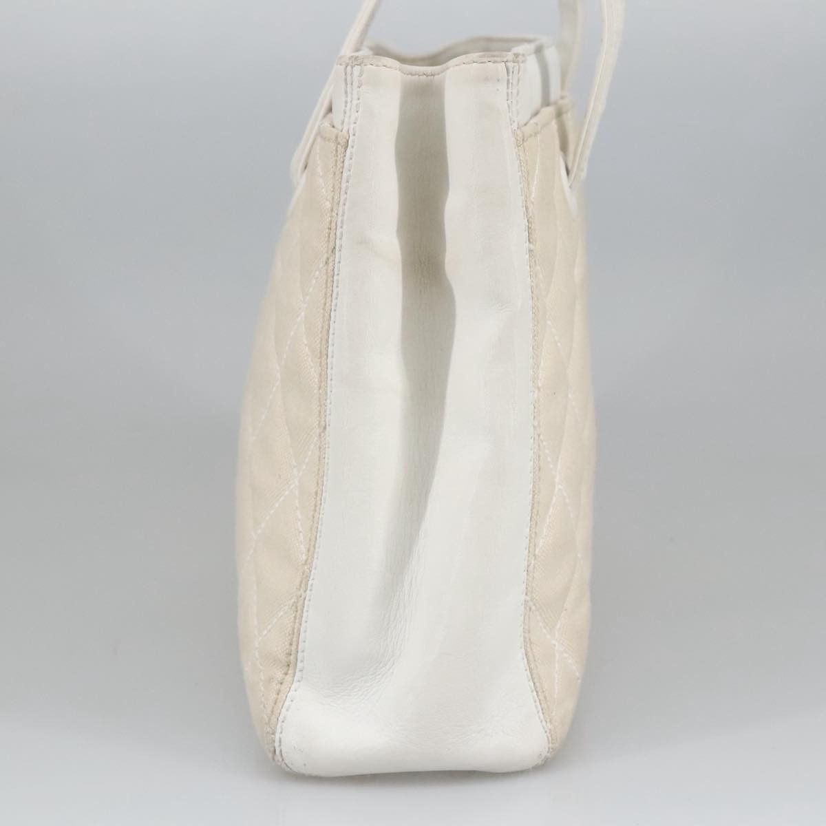 Chanel Coco Mark Gold Canvas Tote Bag (Pre-Owned) Size ONE SIZE - 13 Thumbnail