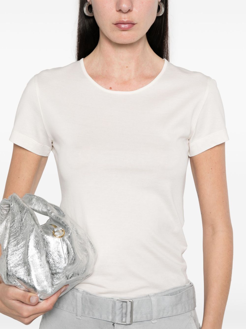 Lemaire COTTON T-SHIRT Size L / US 10 / IT 46 - 4 Thumbnail
