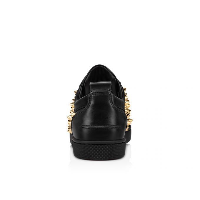Christian Louboutin Louis Spikes Junior 2022 N Black/Dorado Size US 11 / EU 44 - 5 Thumbnail
