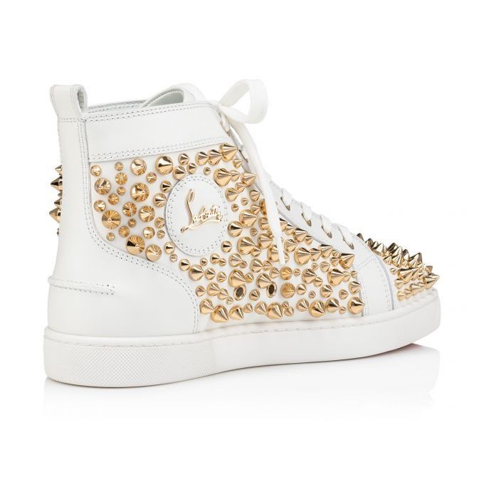 Christian Louboutin Louis Spikes 2022 N White Size US 6 / EU 39 - 6 Thumbnail
