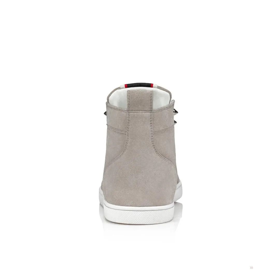 Christian Louboutin F.A.V Fique A Vontade Mid Cut High Top Sneaker Gray Size US 6 / EU 39 - 3 Thumbnail