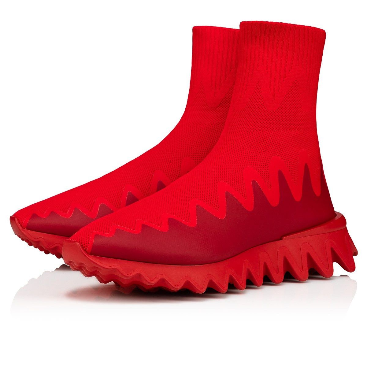 Christian Louboutin Sharky Sock Man Red Size US 6 / EU 39 - 2 Thumbnail