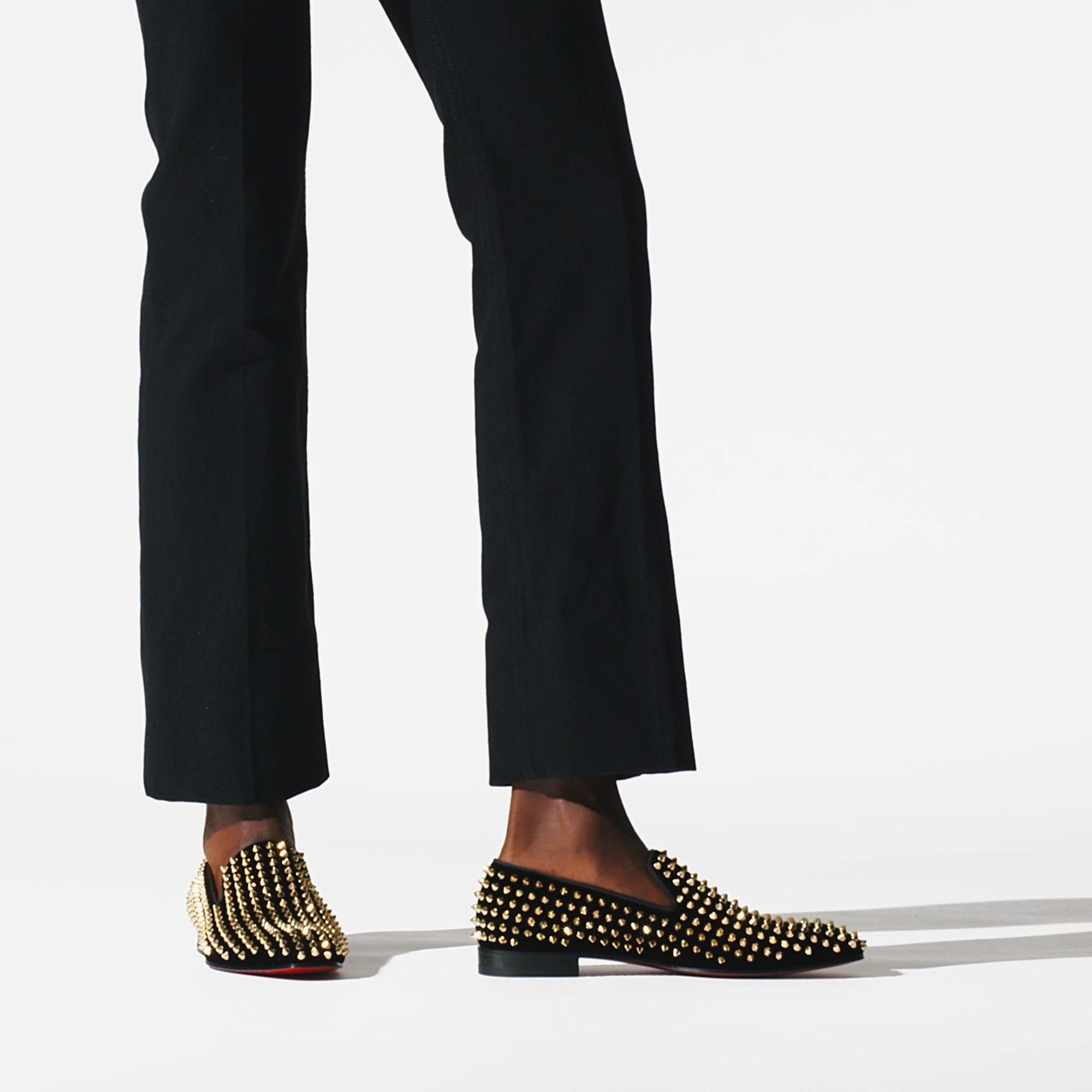Christian Louboutin Dandelion Spikes Black/Dorado Size US 10 / EU 43 - 2 Thumbnail