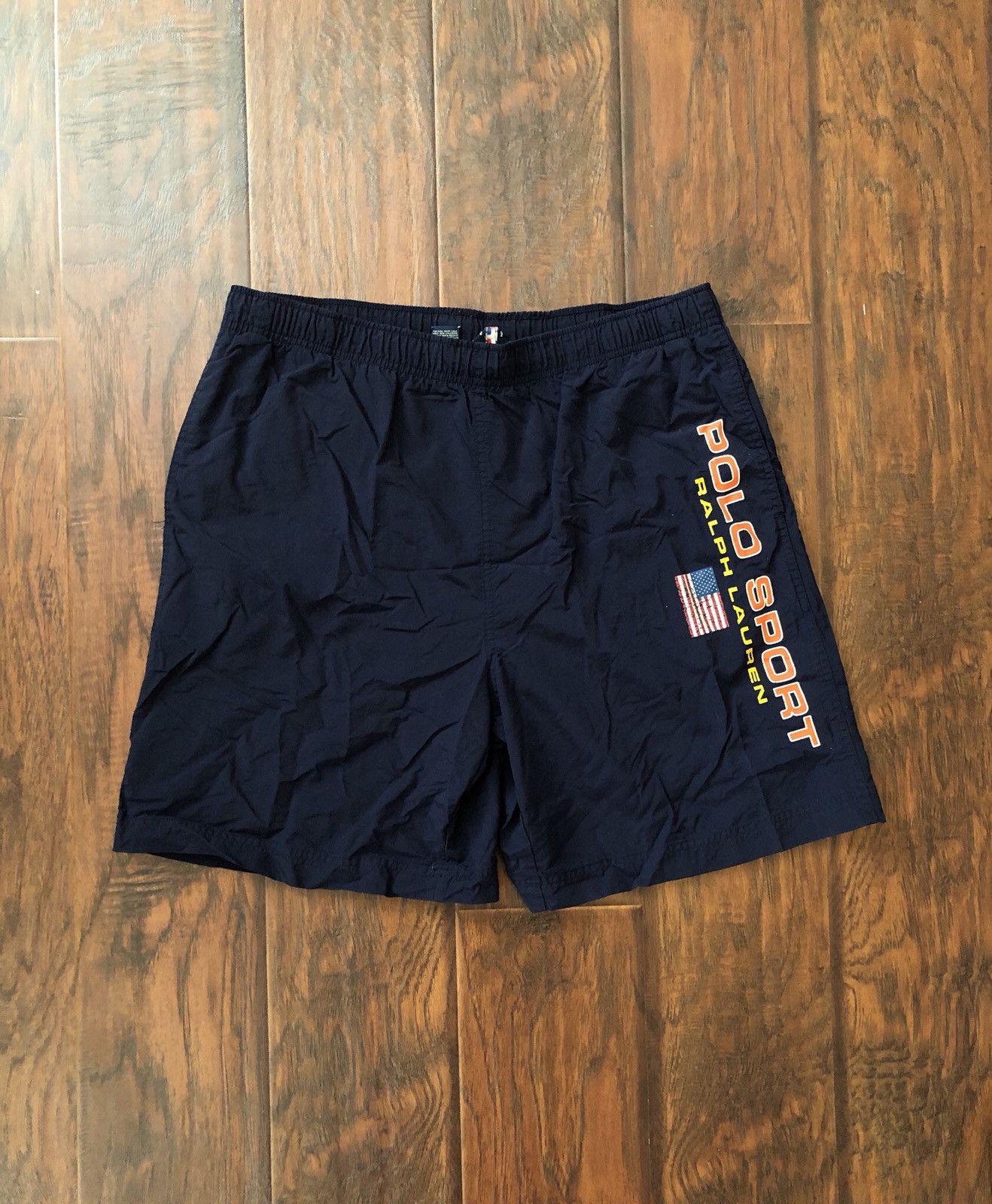 Vintage Ralph Lauren aqua tropical print shorts