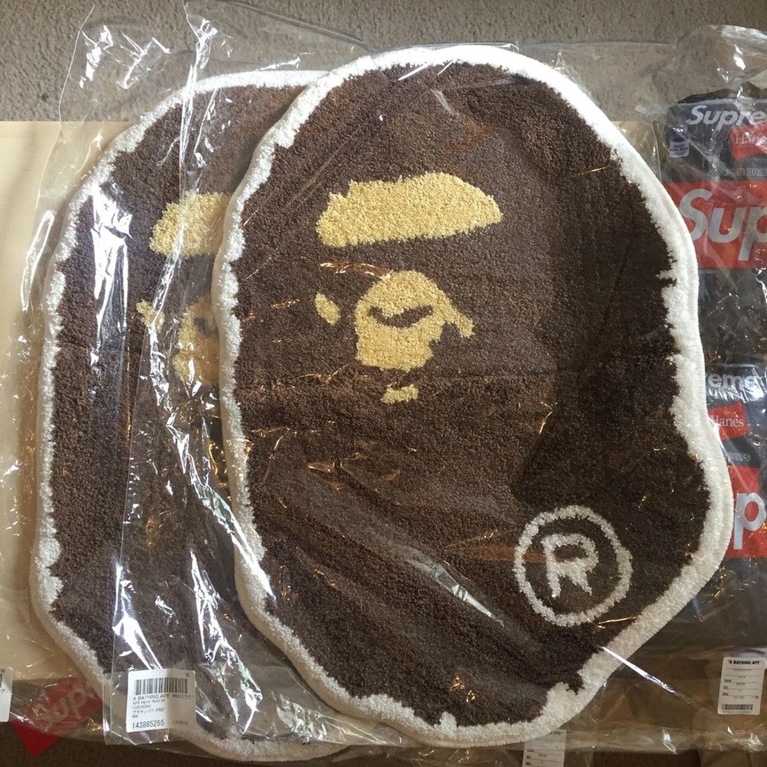 Bape A Bathing Ape Head Rug | Grailed