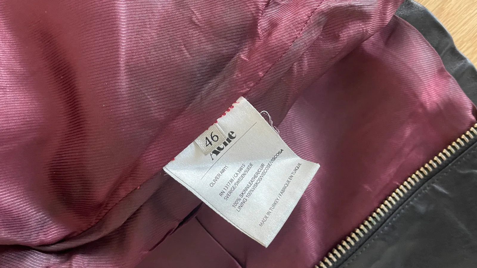 Acne Studios Acne studios Oliver Leather Jacket Size XL / US 12-14 / IT 48-50 - 3 Thumbnail