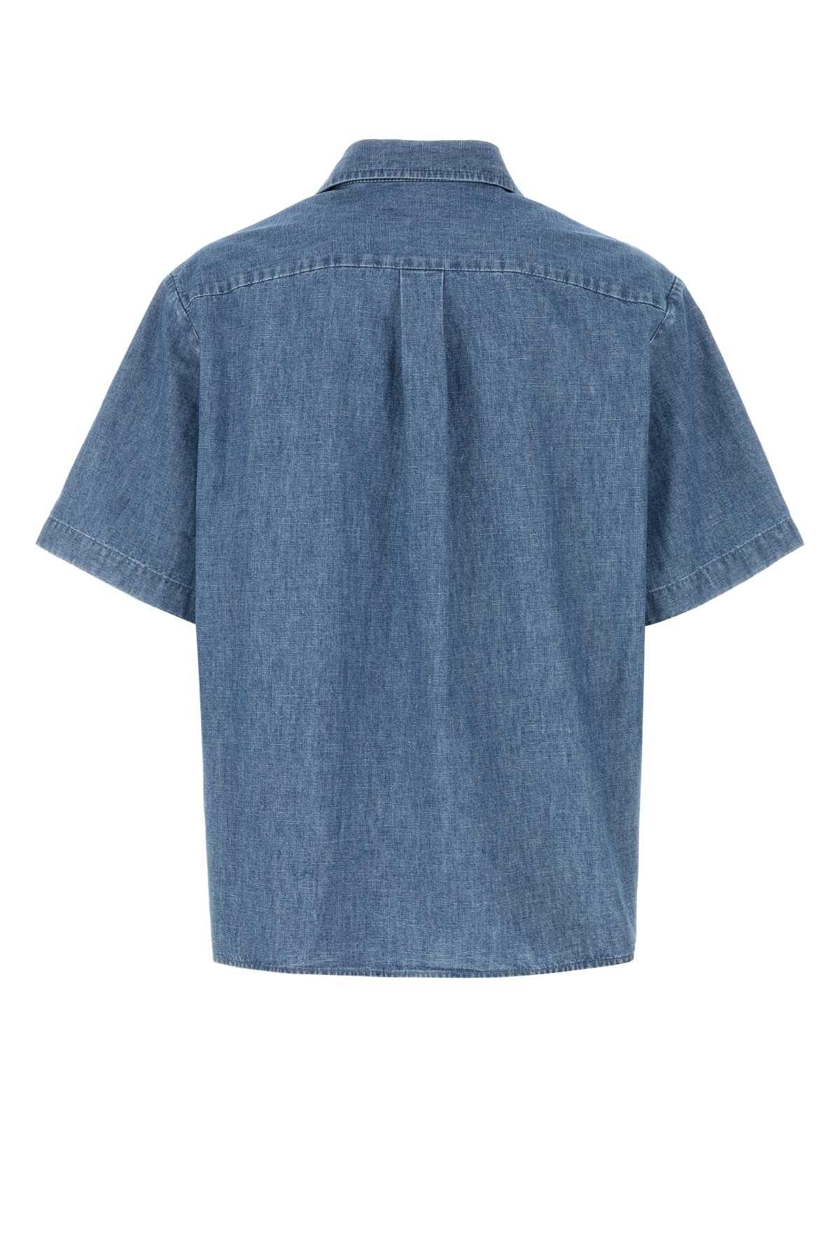 Valentino Denim Shirt Size US XL / EU 56 / 4 - 2 Thumbnail