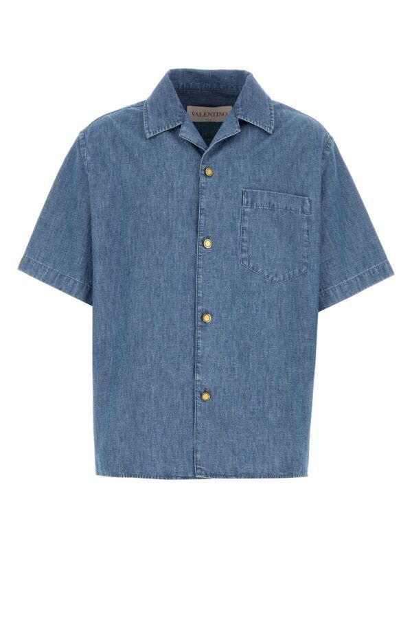Valentino Denim Shirt Size US XXL / EU 58 / 5 - 3 Thumbnail