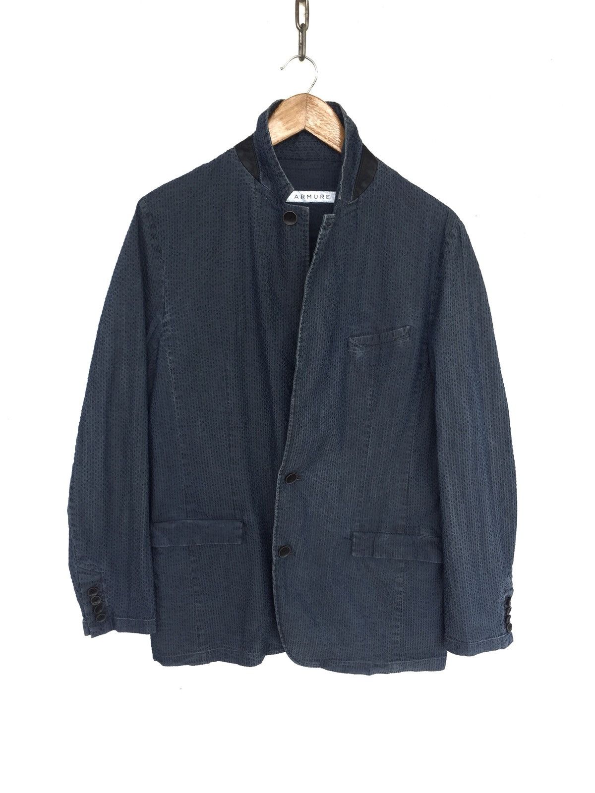 Japanese Brand Armure Japan Horse Leather Attached Button Coat Blazer Size US M / EU 48-50 / 2 - 1 Thumbnail