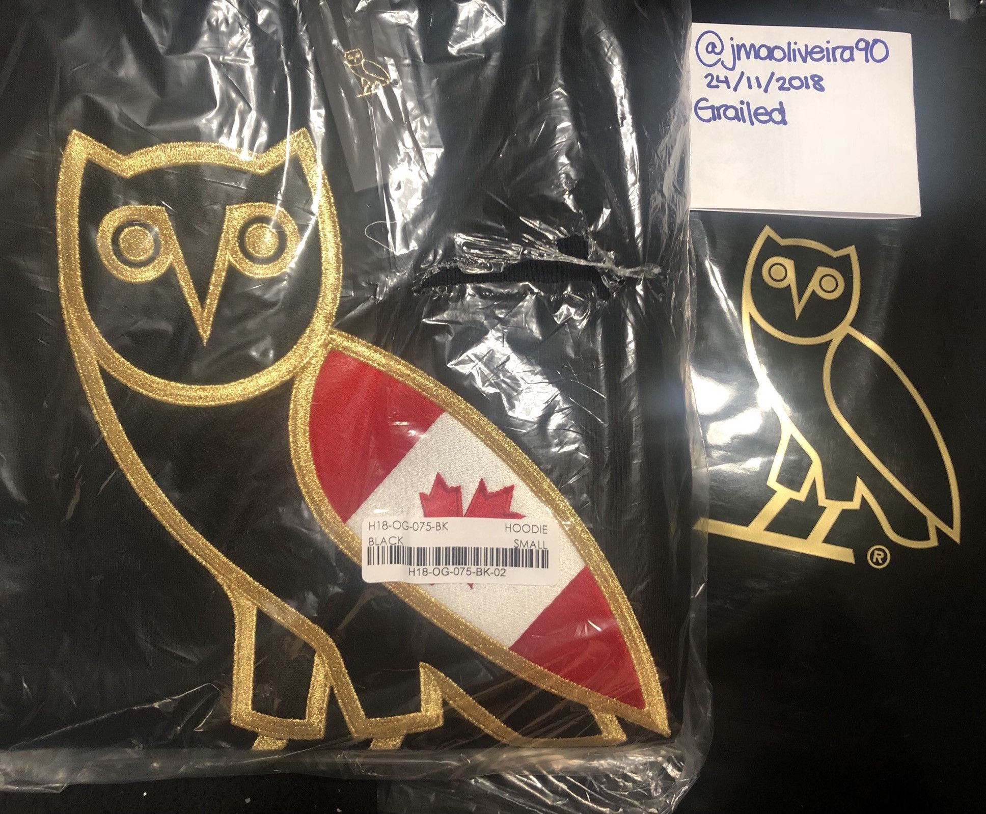 Owl Drake high quality OVO Cropped Hoodie Sz S