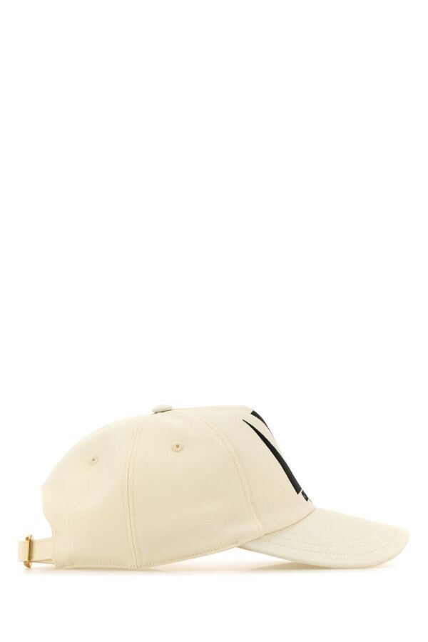 Valentino Ivory Cotton Baseball Cap Size ONE SIZE - 4 Thumbnail