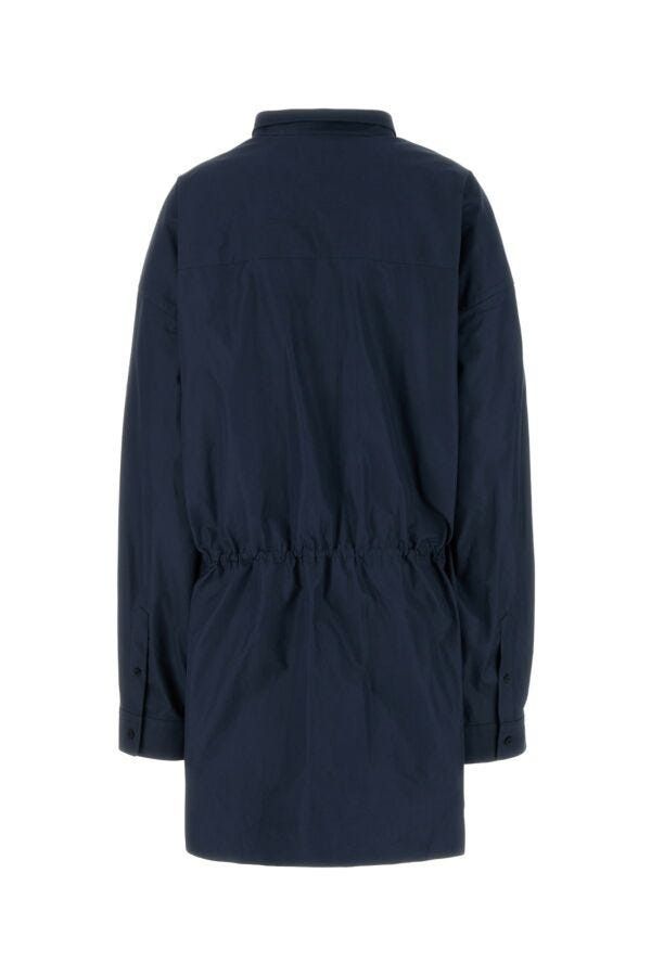 Balenciaga Navy Blue Poplin Shirt Dress Size S / US 4 / IT 40 - 4 Thumbnail