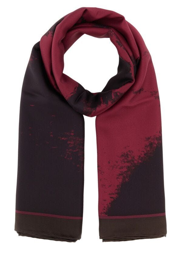 Alexander McQueen Printed Twill Foulard Size ONE SIZE - 3 Thumbnail