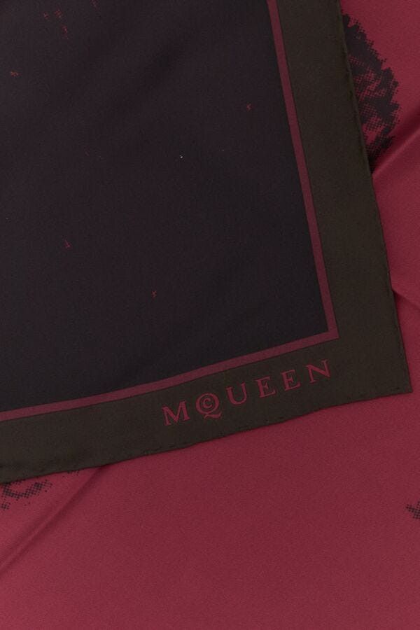 Alexander McQueen Printed Twill Foulard Size ONE SIZE - 4 Thumbnail
