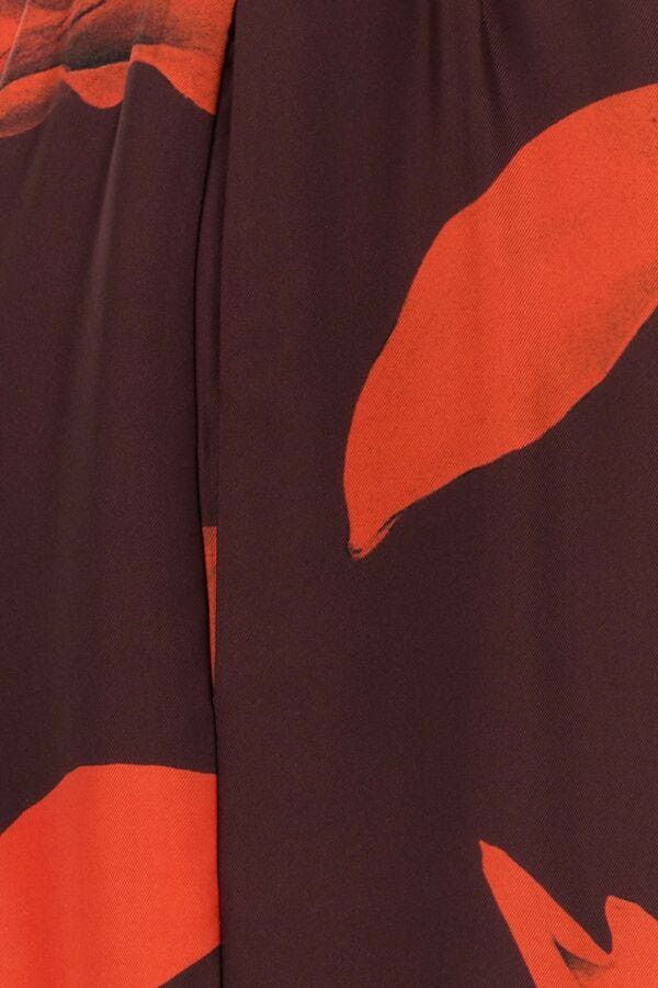 Alexander McQueen Printed Satin Wide-Leg Pant Size 27" / US 4 / IT 40 - 5 Thumbnail