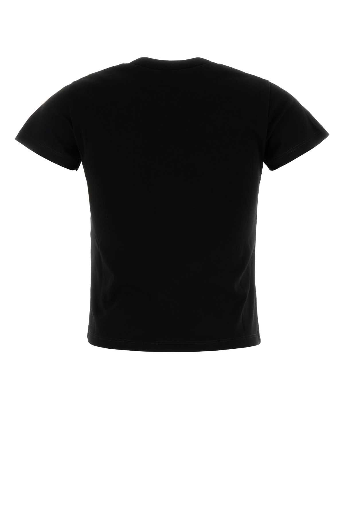 Alexander McQueen Black Cotton T-Shirt Size S / US 4 / IT 40 - 2 Thumbnail