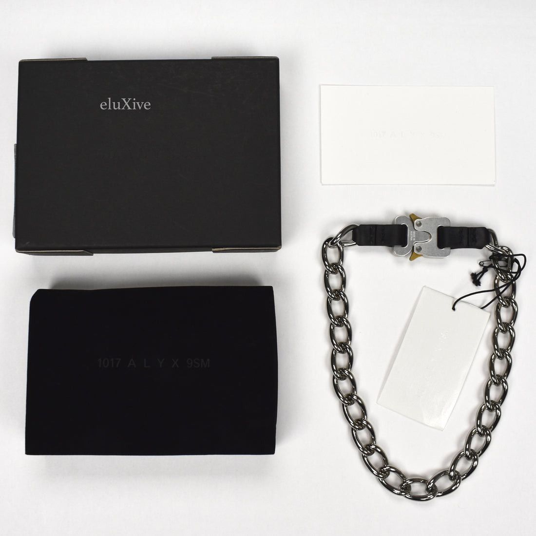 1017 ALYX 9SM × Alyx Alyx Silver Roller Coaster Buckle Chain Necklace Bracelet Size ONE SIZE - 2 Thumbnail