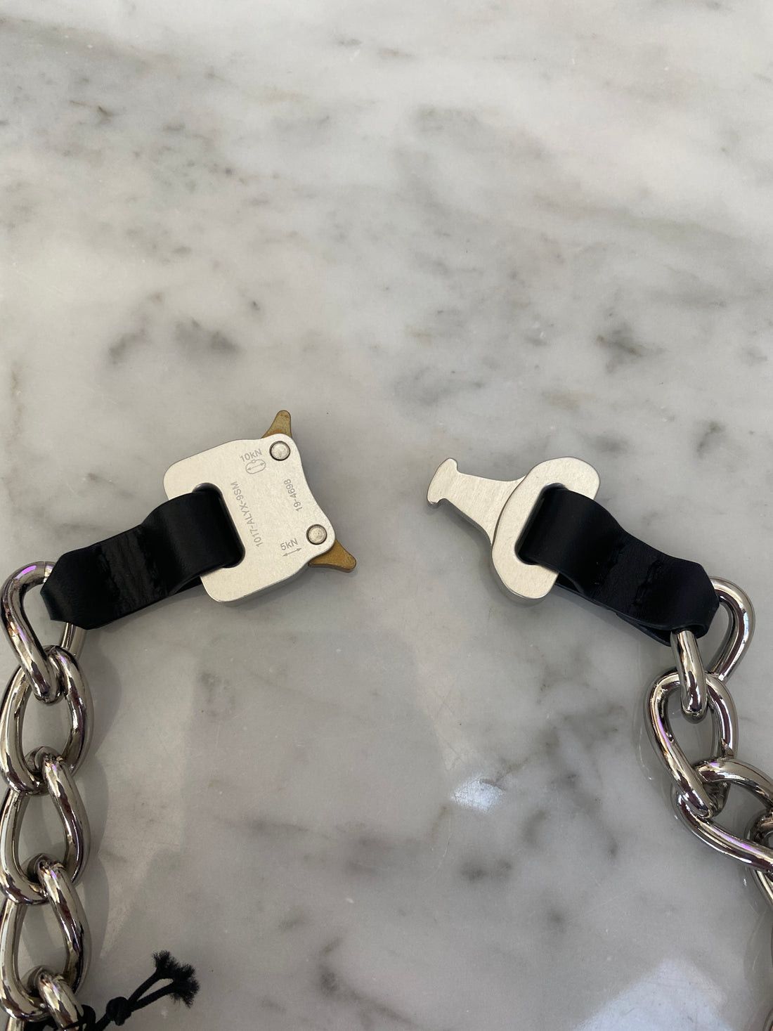 1017 ALYX 9SM × Alyx Alyx Silver Roller Coaster Buckle Chain Necklace Bracelet Size ONE SIZE - 5 Thumbnail