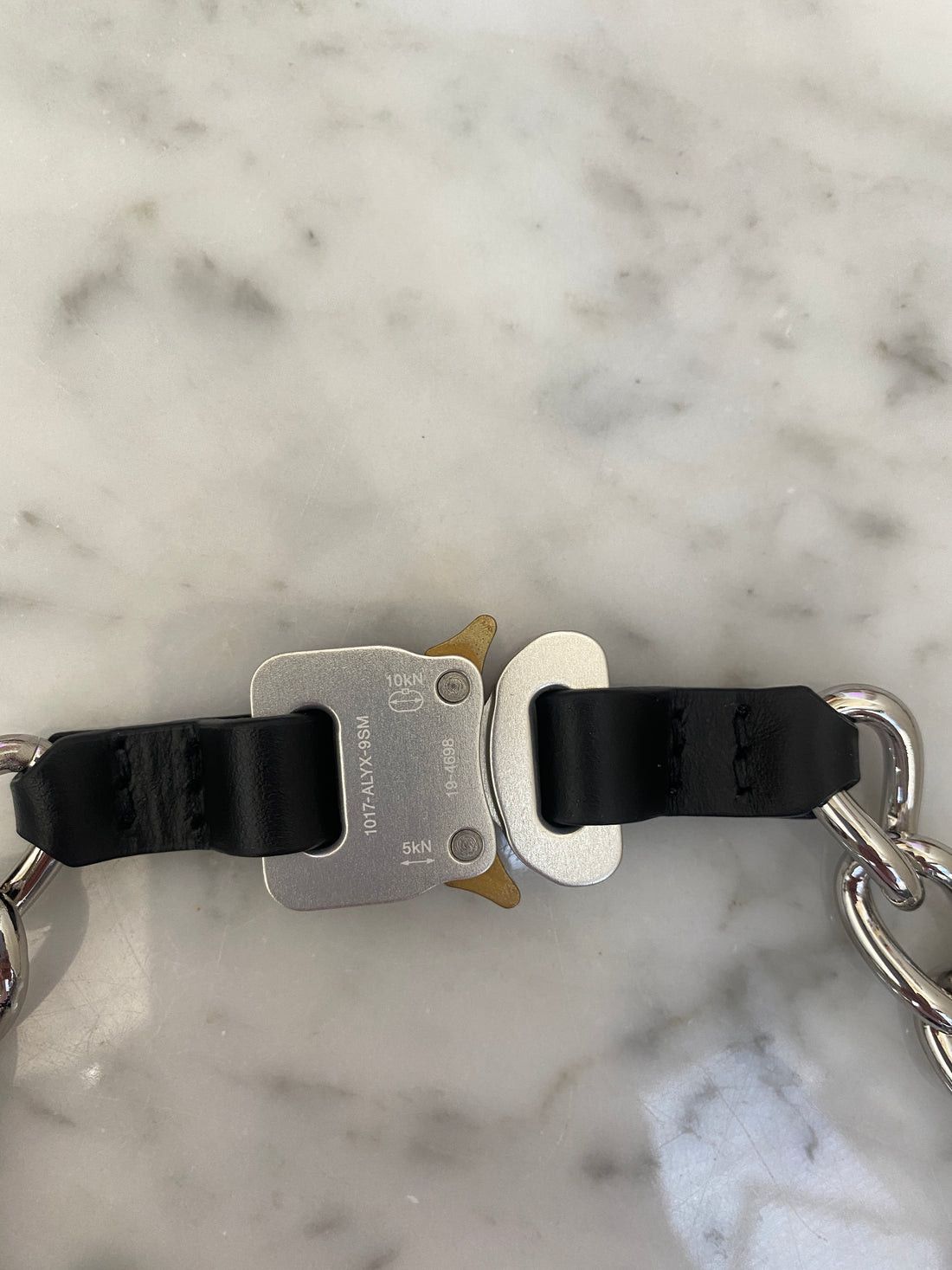 1017 ALYX 9SM × Alyx Alyx Silver Roller Coaster Buckle Chain Necklace Bracelet Size ONE SIZE - 4 Thumbnail