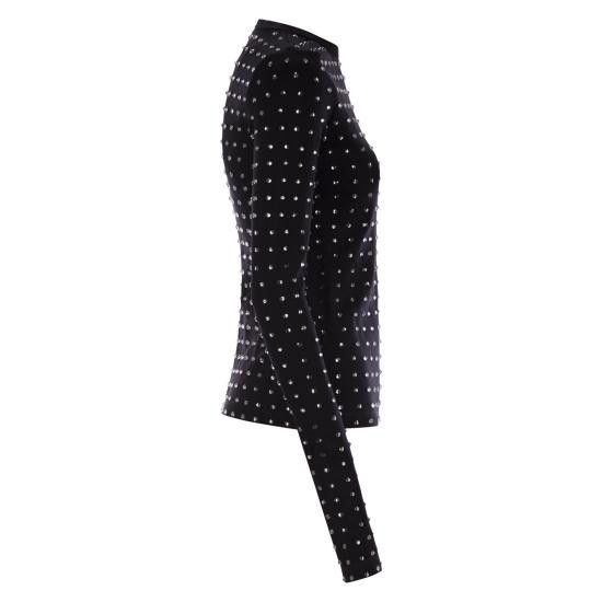 Sportmax SPORTMAX Women Polo Shirts 2512941031600 BLACK Size M / US 6-8 / IT 42-44 - 3 Thumbnail