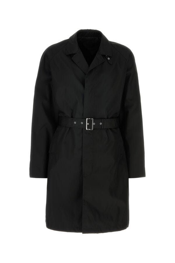 Prada Black Re-Nylon Trench Coat Size US XXL / EU 58 / 5 - 3 Thumbnail