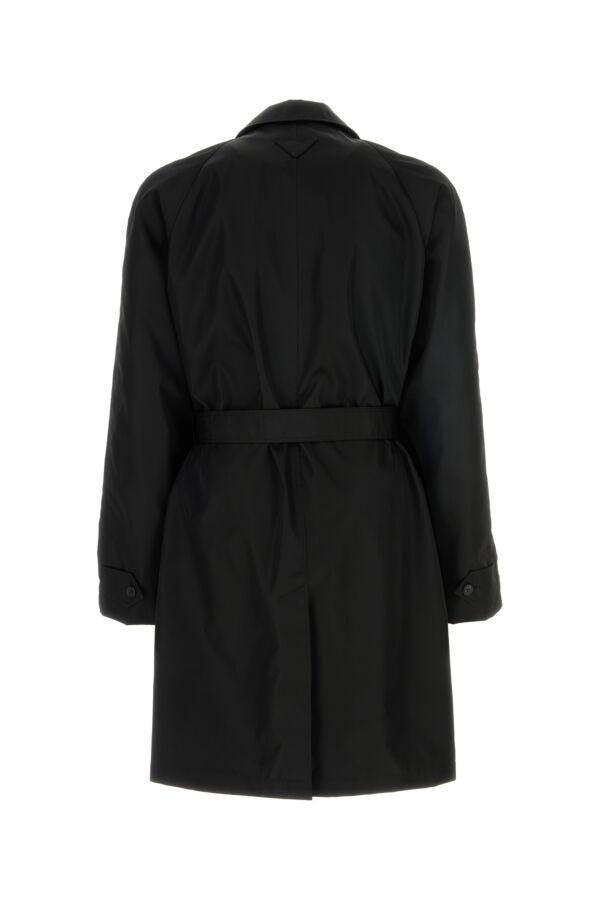 Prada Black Re-Nylon Trench Coat Size US XXL / EU 58 / 5 - 4 Thumbnail