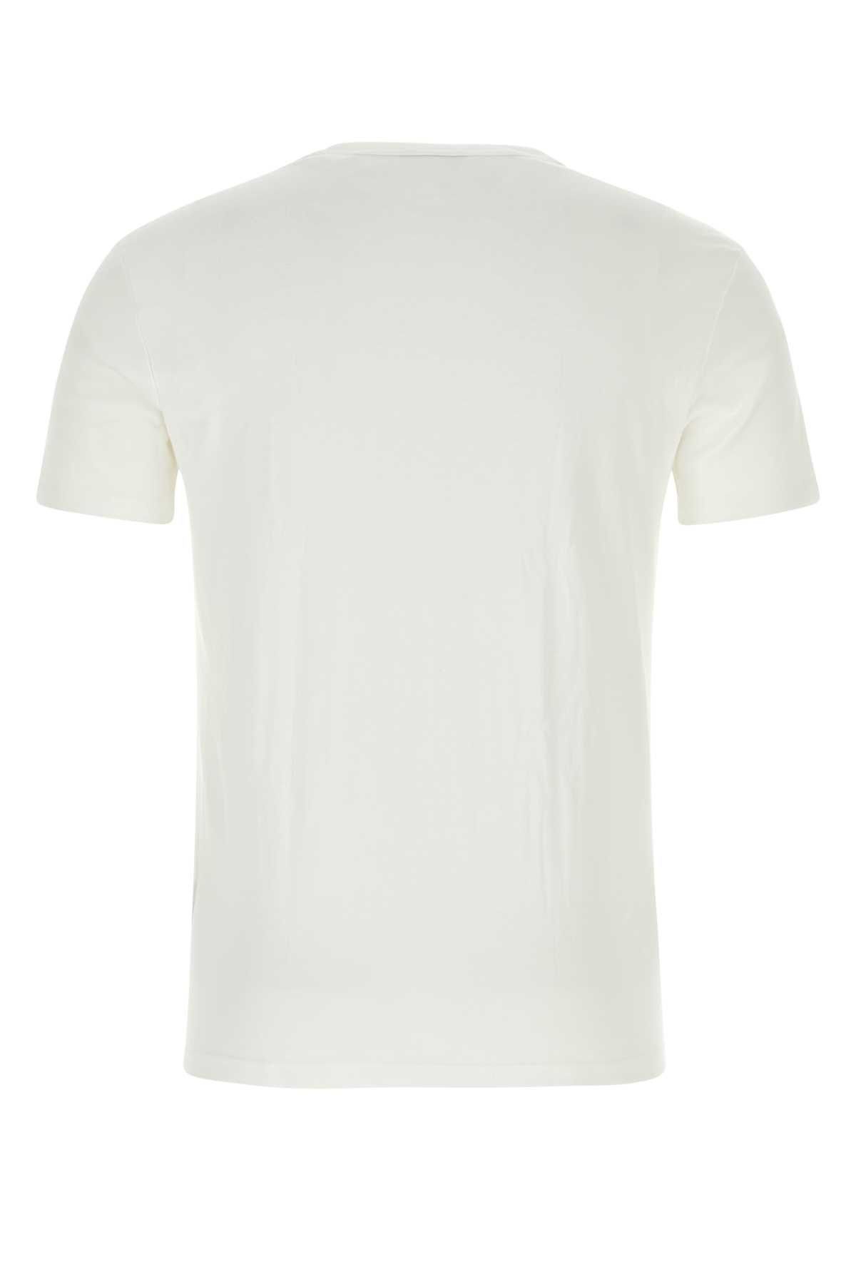 Tom Ford White Stretch Cotton Blend T-Shirt Size US L / EU 52-54 / 3 - 2 Thumbnail