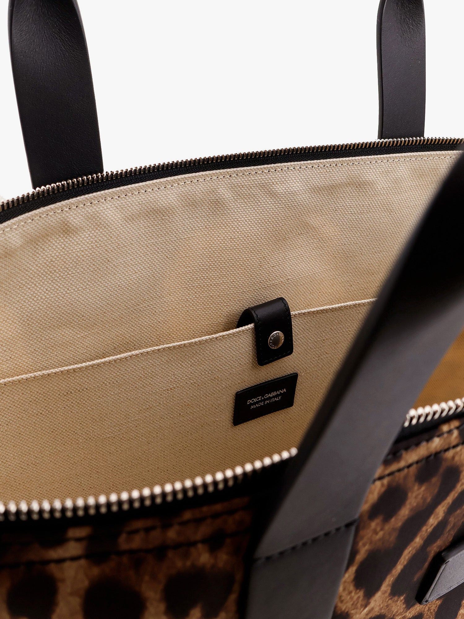 Nylon Shoulder Bag With Animalier Print