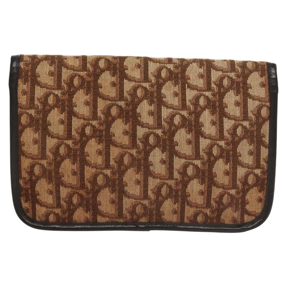 Dior Trotter Brown Canvas Shoulder Bag (Pre-Owned) Size ONE SIZE - 2 Thumbnail