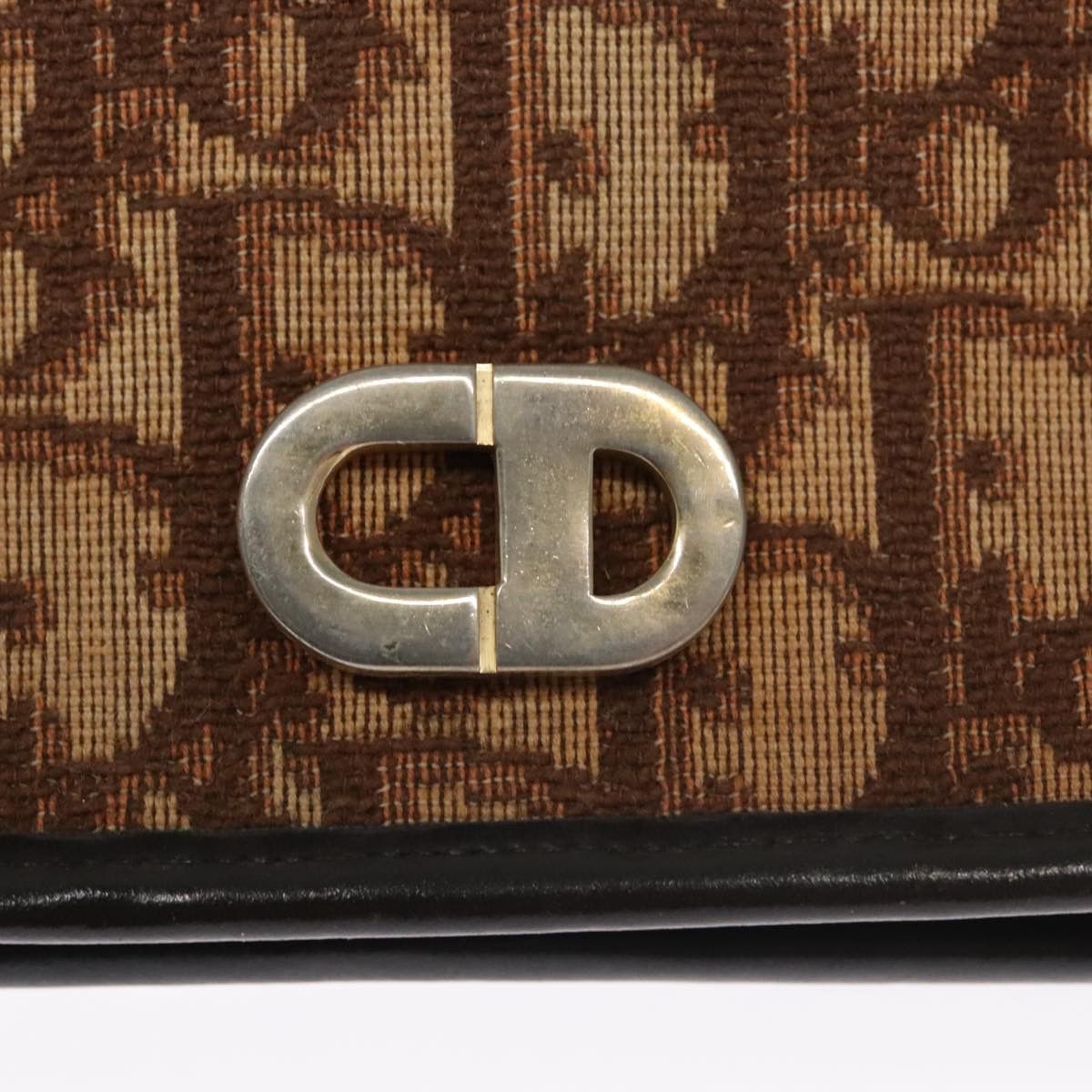 Dior Trotter Brown Canvas Shoulder Bag (Pre-Owned) Size ONE SIZE - 12 Thumbnail