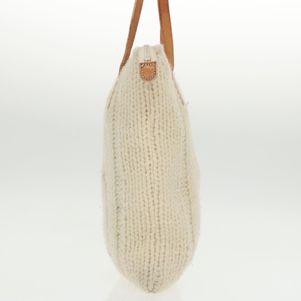 Burberry White Wool Tote Bag (Pre-Owned) Size ONE SIZE - 4 Thumbnail