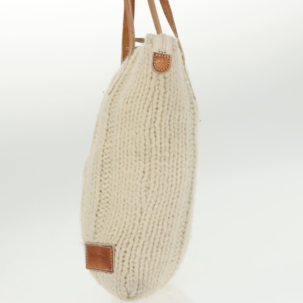Burberry White Wool Tote Bag (Pre-Owned) Size ONE SIZE - 3 Thumbnail