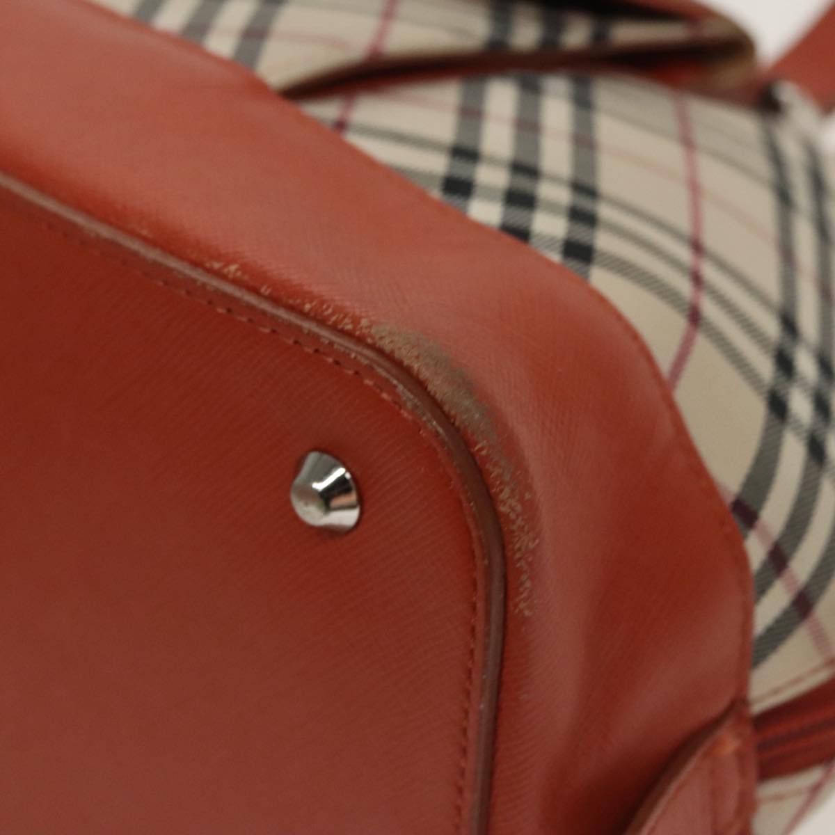 Burberry Nova Check Beige Canvas Handbag (Pre-Owned) Size ONE SIZE - 6 Thumbnail