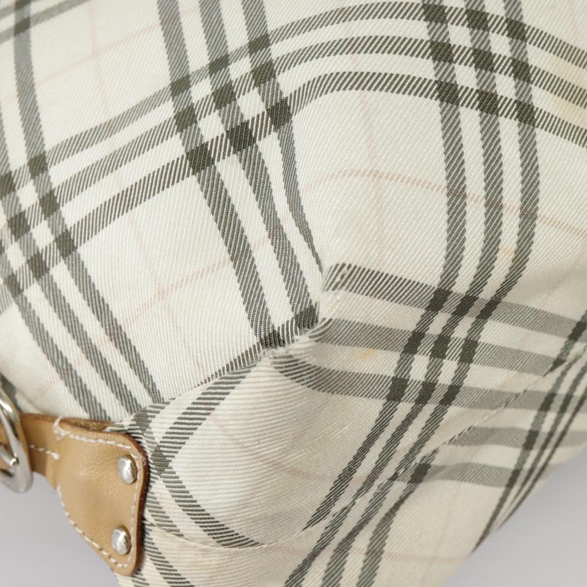 Burberry Nova Check White Canvas Tote Bag (Pre-Owned) Size ONE SIZE - 6 Thumbnail