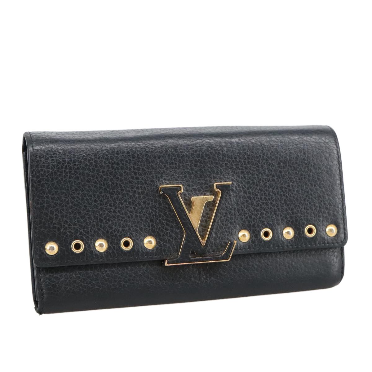 Louis Vuitton Capucines Black Leather Wallet (Pre-Owned) Size ONE SIZE - 17 Thumbnail