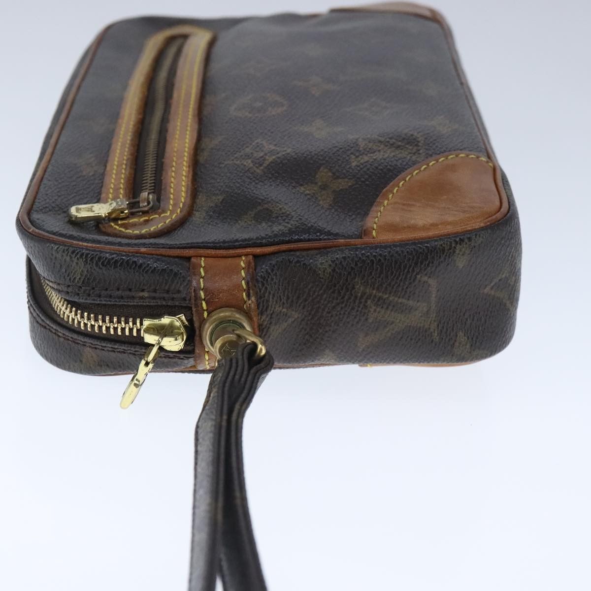 Louis Vuitton Marly Dragonne Brown Canvas Clutch Bag (Pre-Owned) Size ONE SIZE - 3 Thumbnail