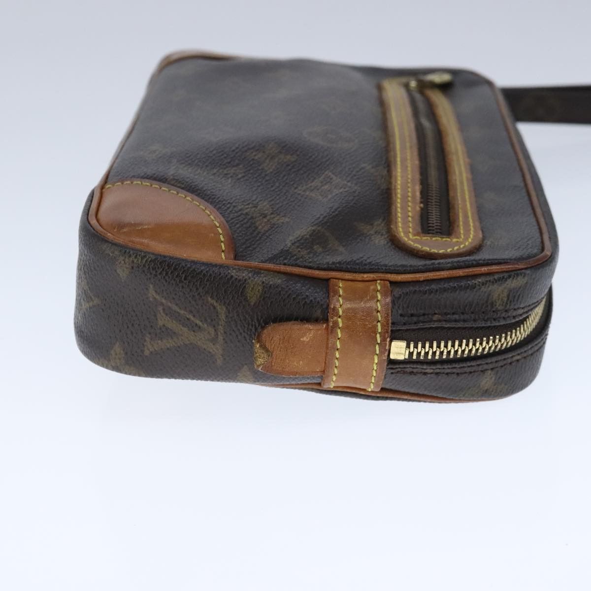 Louis Vuitton Marly Dragonne Brown Canvas Clutch Bag (Pre-Owned) Size ONE SIZE - 4 Thumbnail