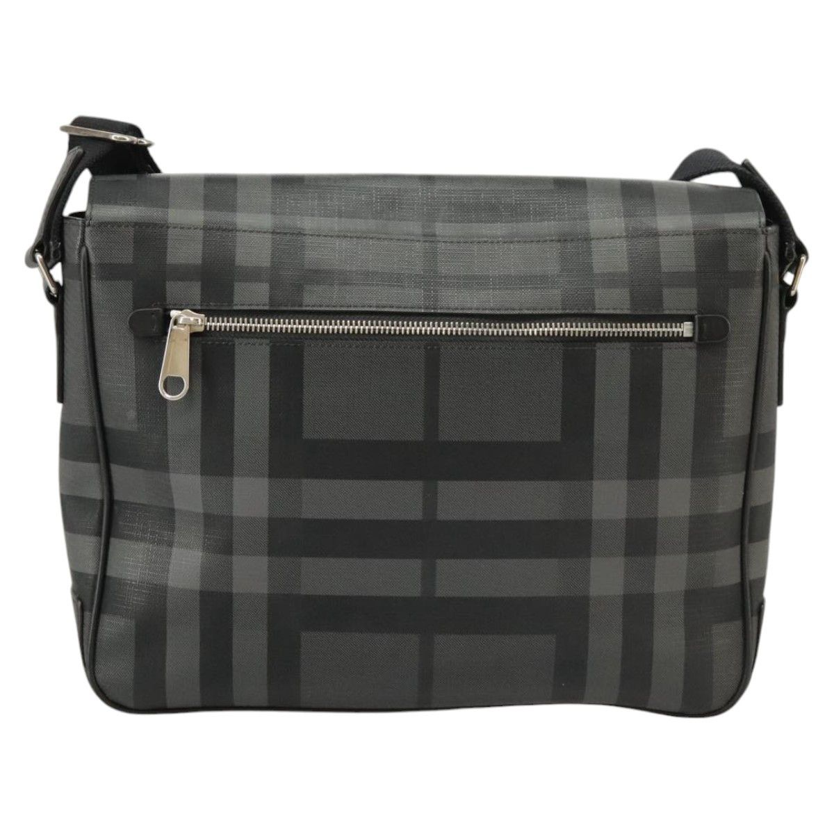 Burberry Nova Check Grey Canvas Shoulder Bag (Pre-Owned) Size ONE SIZE - 2 Thumbnail