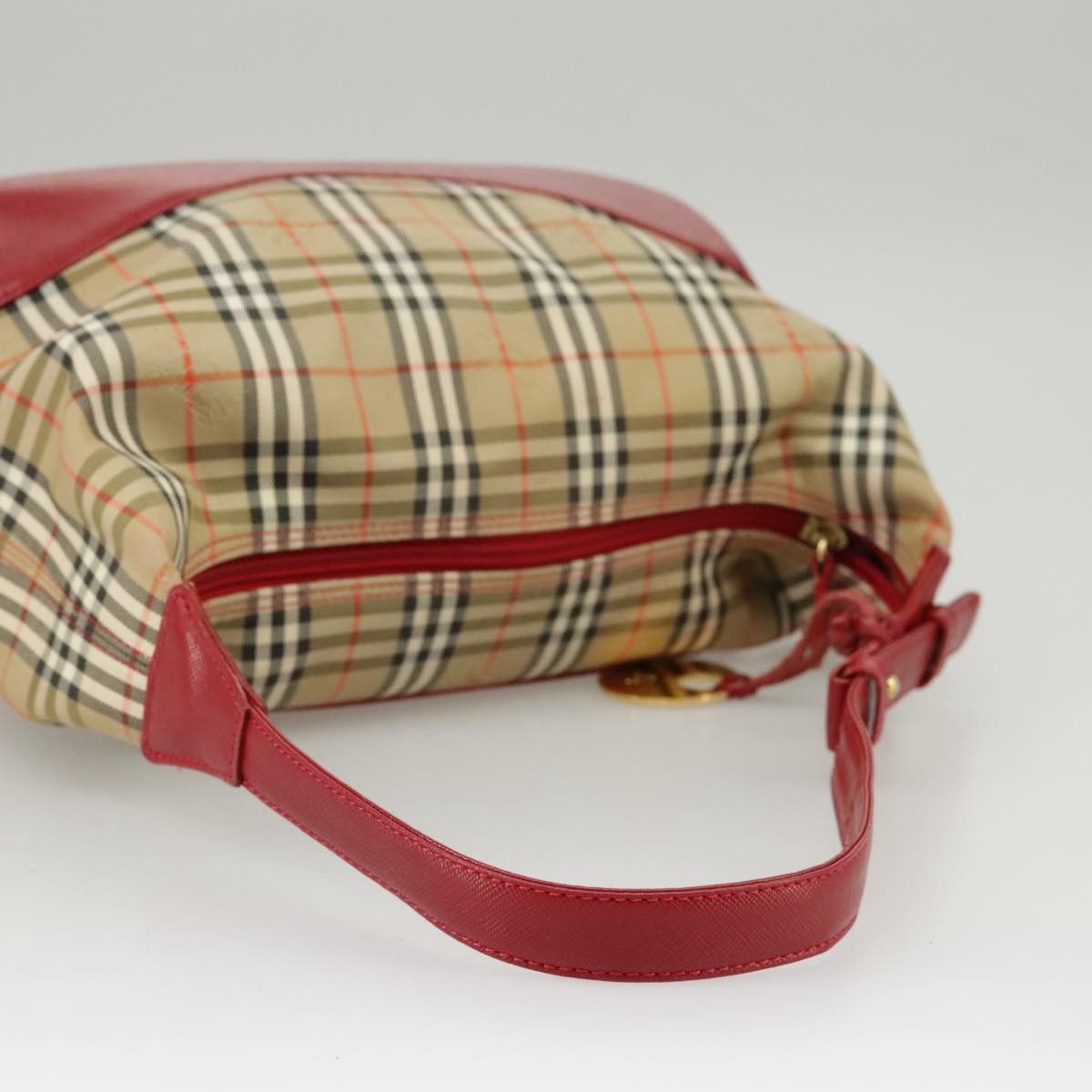 Burberry Nova Check Beige Canvas Handbag (Pre-Owned) Size ONE SIZE - 4 Thumbnail