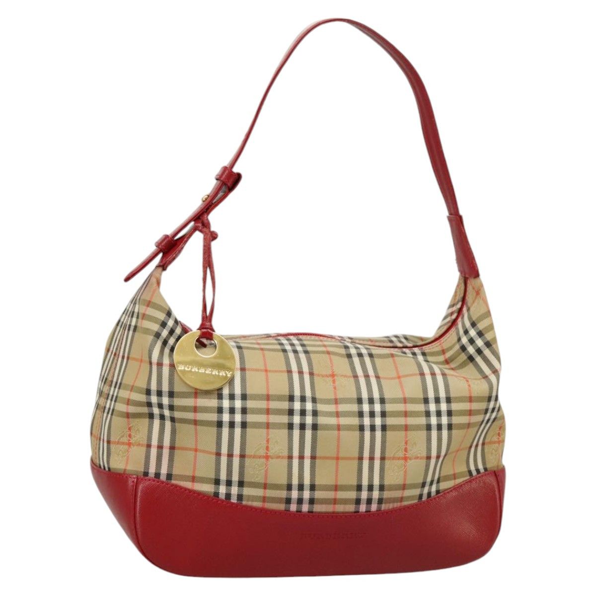 Burberry Nova Check Beige Canvas Handbag (Pre-Owned) Size ONE SIZE - 12 Thumbnail