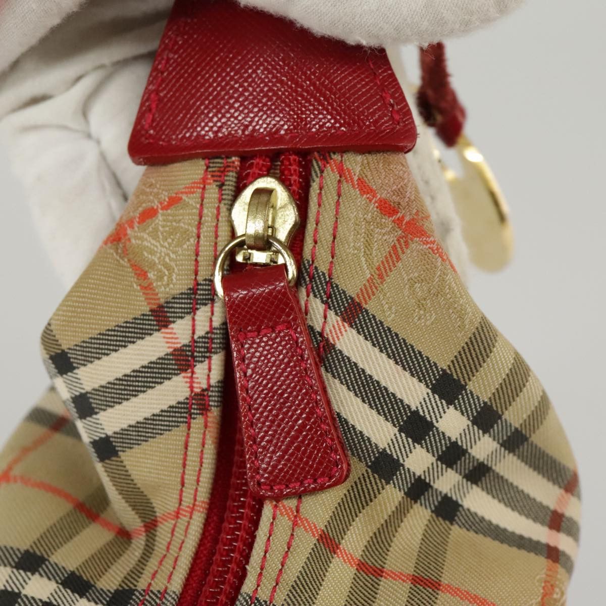 Burberry Nova Check Beige Canvas Handbag (Pre-Owned) Size ONE SIZE - 7 Thumbnail