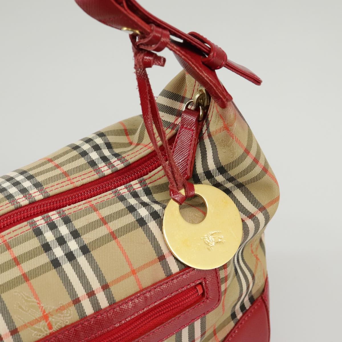 Burberry Nova Check Beige Canvas Handbag (Pre-Owned) Size ONE SIZE - 8 Thumbnail