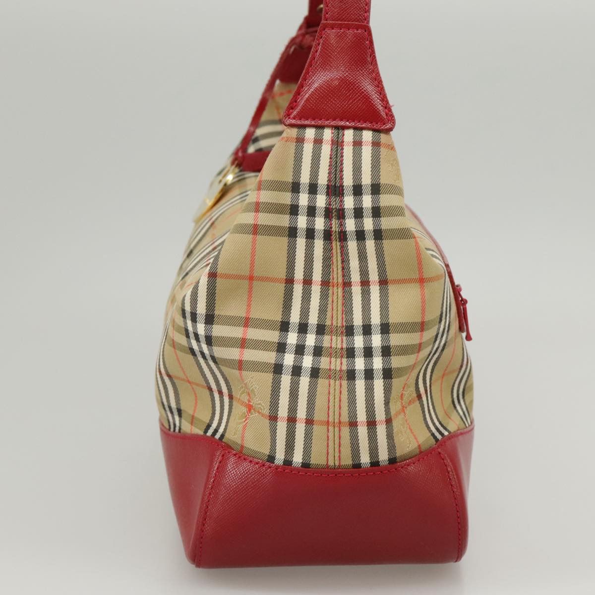 Burberry Nova Check Beige Canvas Handbag (Pre-Owned) Size ONE SIZE - 3 Thumbnail