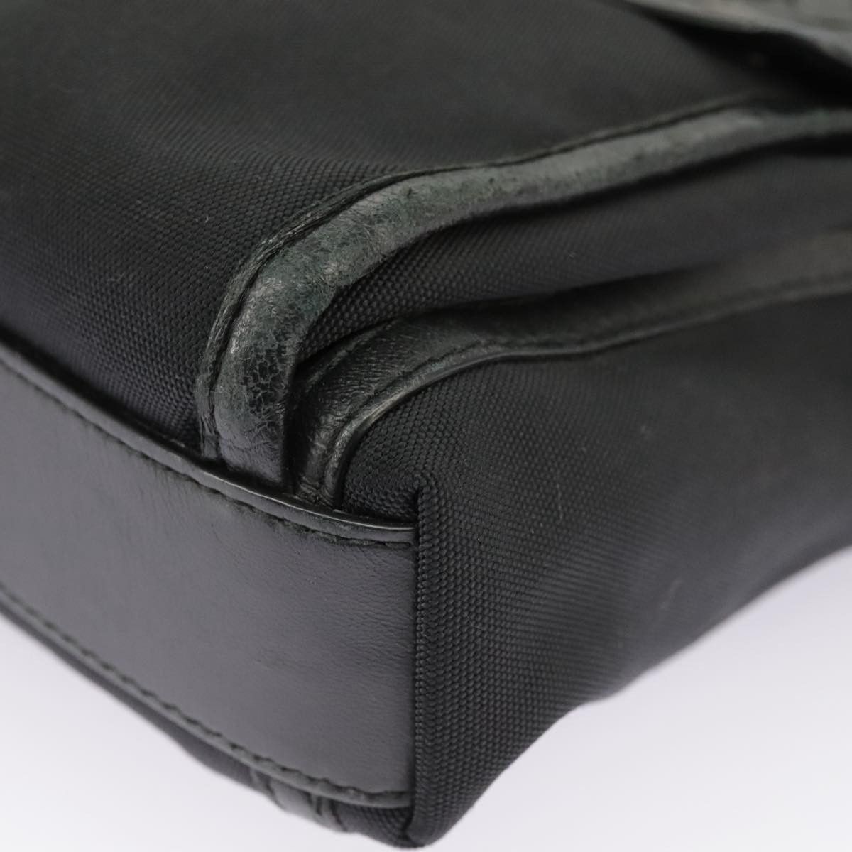 Bottega Veneta Intrecciato Black Canvas Shoulder Bag (Pre-Owned) Size ONE SIZE - 7 Thumbnail