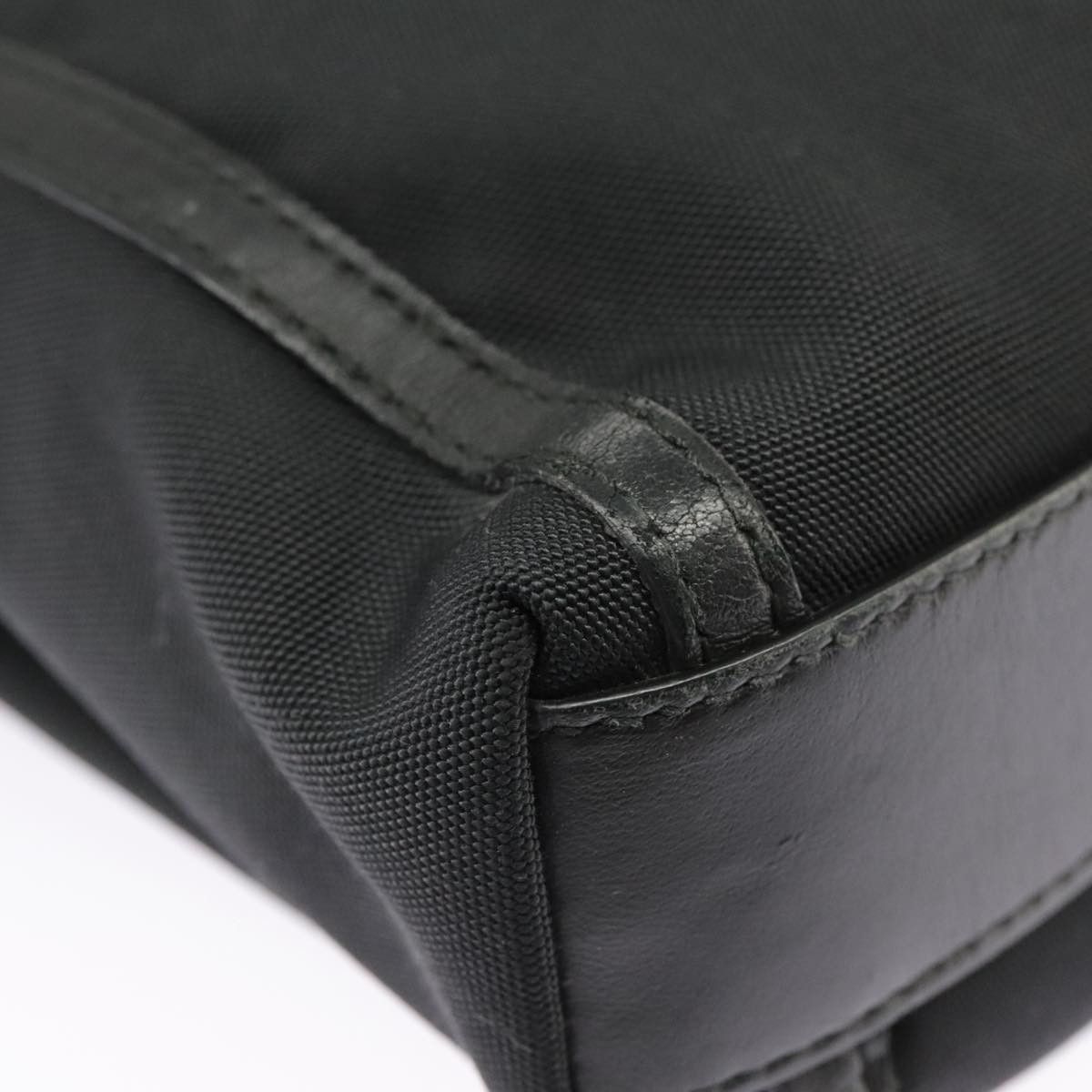 Bottega Veneta Intrecciato Black Canvas Shoulder Bag (Pre-Owned) Size ONE SIZE - 8 Thumbnail