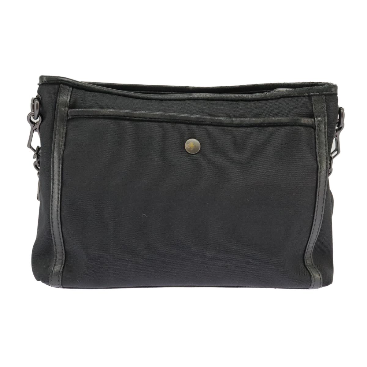 Bottega Veneta Intrecciato Black Canvas Shoulder Bag (Pre-Owned) Size ONE SIZE - 2 Thumbnail