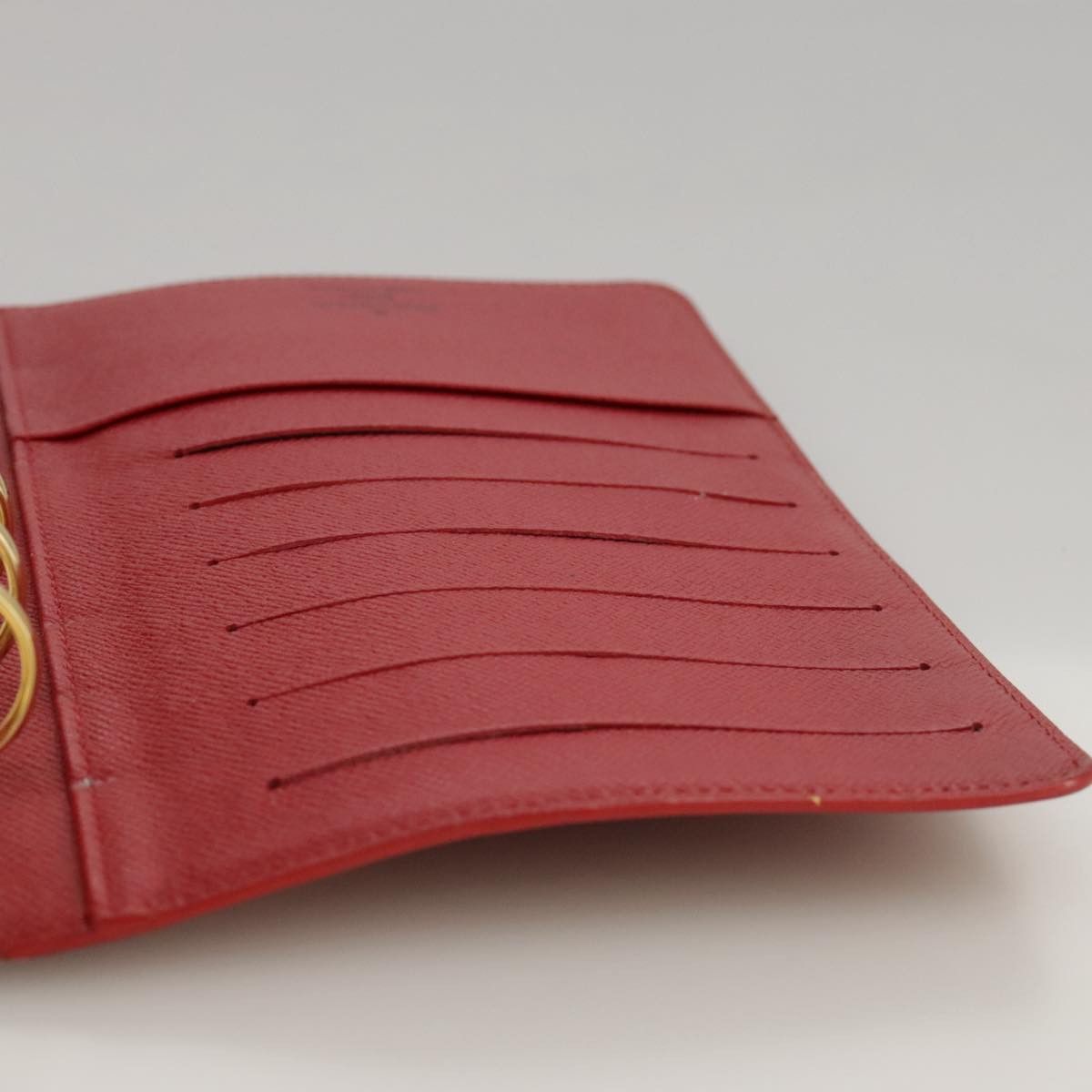 Louis Vuitton Agenda Mm Red Leather Wallet (Pre-Owned) Size ONE SIZE - 17 Thumbnail