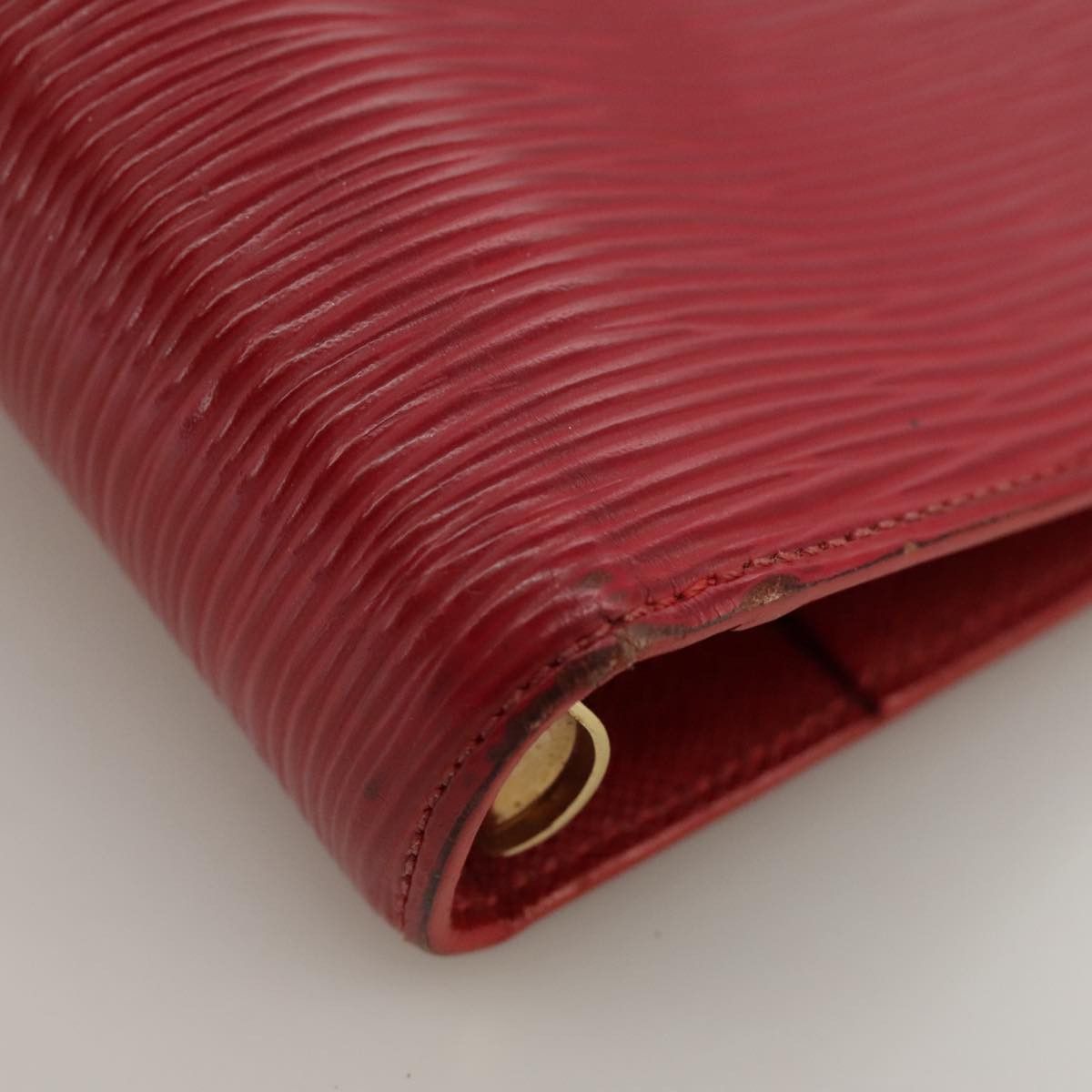 Louis Vuitton Agenda Mm Red Leather Wallet (Pre-Owned) Size ONE SIZE - 7 Thumbnail