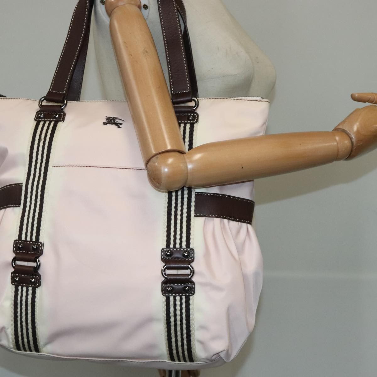 Burberry Pink Synthetic Tote Bag (Pre-Owned) Size ONE SIZE - 20 Thumbnail